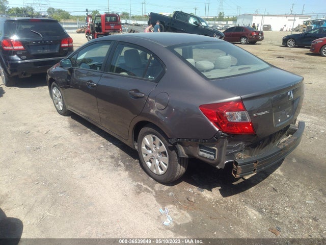 2012 HONDA CIVIC SDN LX VIN: 19XFB2F55CE103347