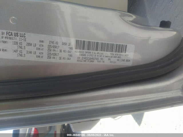 Dodge Grand Caravan Sxt 2017 2C4RDGCG6HR637425 Image 9