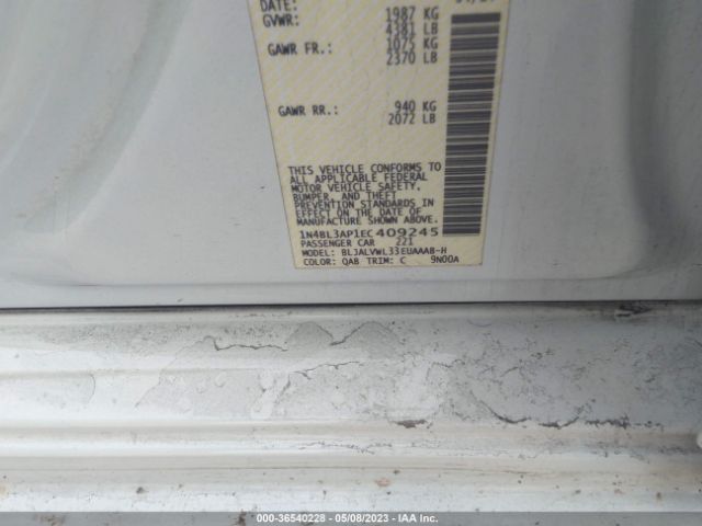 1N4BL3AP1EC409245 Nissan Altima 3.5 Sl