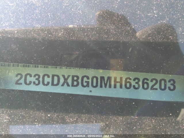 2C3CDXBG0MH636203 Dodge Charger Sxt