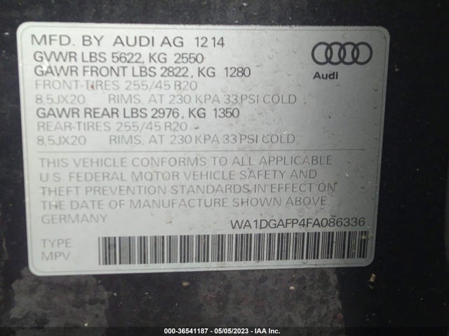 WA1DGAFP4FA086336 Audi Q5 Premium Plus
