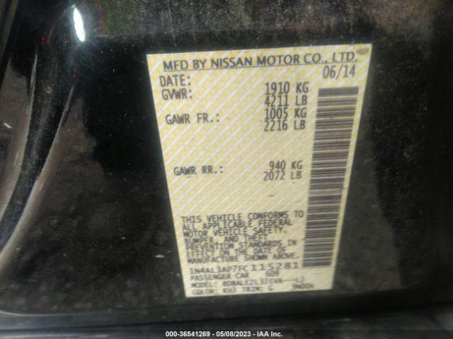 1N4AL3AP7FC115281 Nissan Altima 2.5 S
