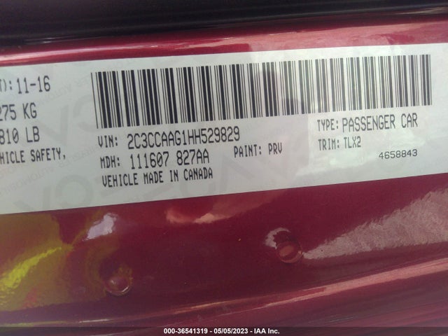 2C3CCAAG1HH529829 Chrysler 300 Limited