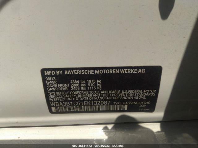 WBA3B1C51EK132987 BMW 3 Series 320i