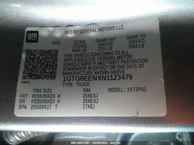1GTG6EENXN1123479 GMC Canyon 4wd Denali