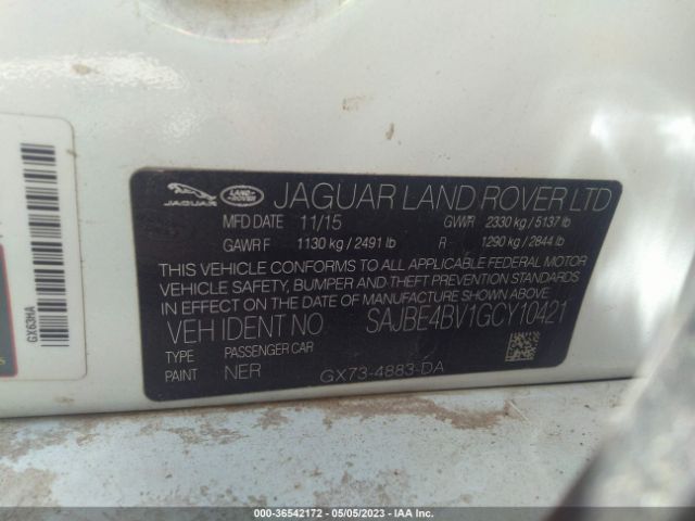 SAJBE4BV1GCY10421 Jaguar Xf 35t Prestige