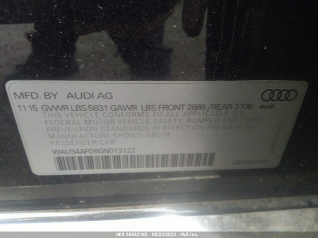 WAU34AFD6GN013122 Audi A8 L 3.0t