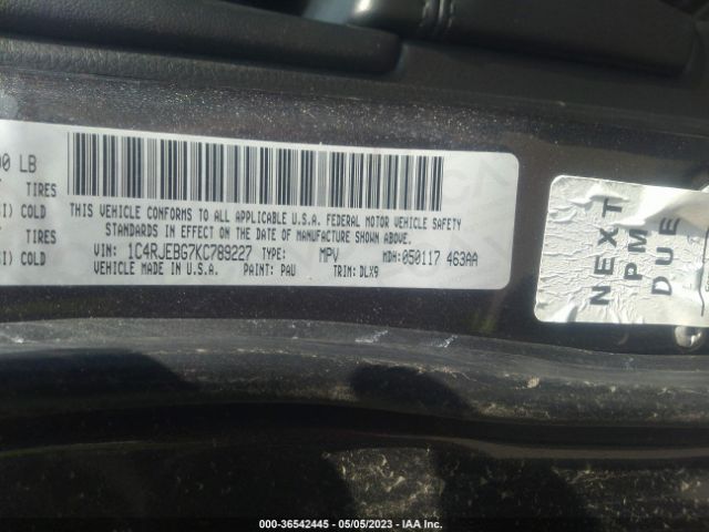 1C4RJEBG7KC789227 Jeep Grand Cherokee Limited
