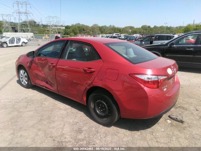 2014 TOYOTA COROLLA L/LE/S/S PLUS/LE PLUS VIN: 2T1BURHE6EC184911