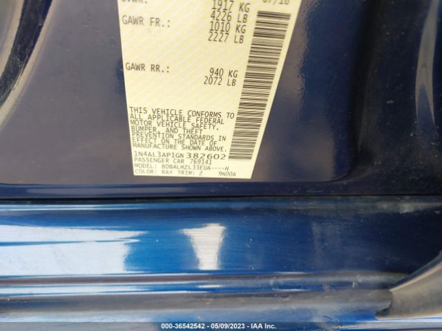 1N4AL3AP1GN382602 Nissan Altima 2.5 Sr