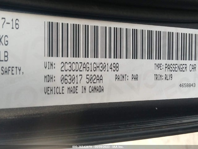 Dodge Challenger Sxt Plus 2016 2C3CDZAG1GH301498 Image 9
