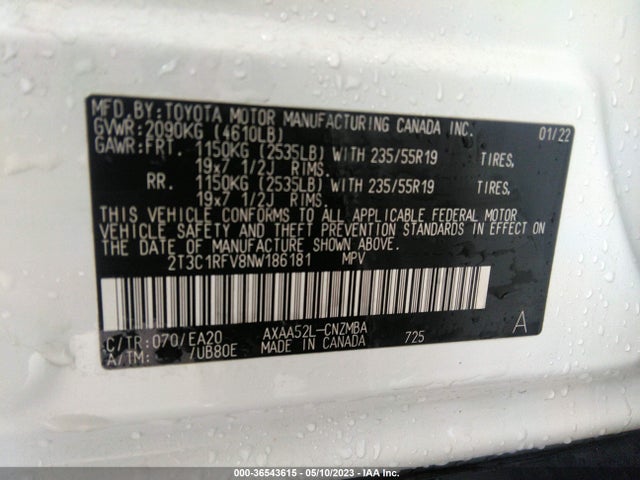 Toyota Rav4 Xle Premium 2022 2T3C1RFV8NW186181 Image 9