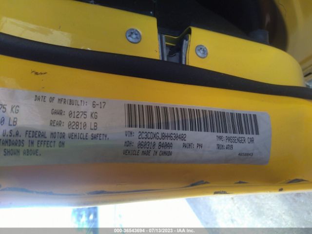 2C3CDXGJ8HH630482 Dodge Charger R/t Scat Pack Rwd