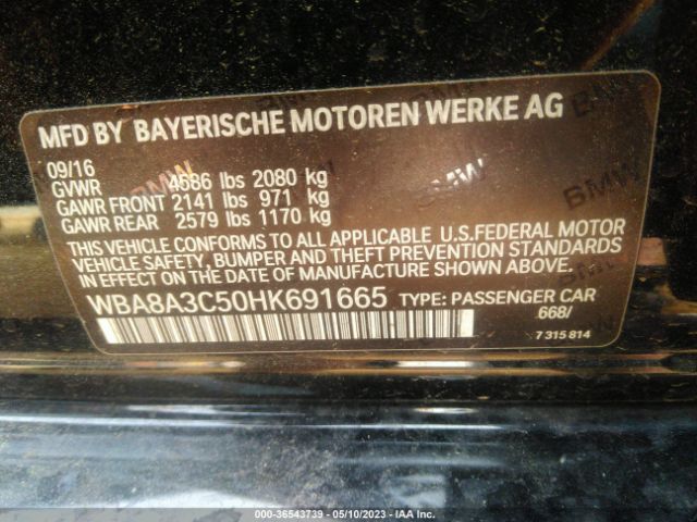 WBA8A3C50HK691665 BMW 3 Series 320i Xdrive