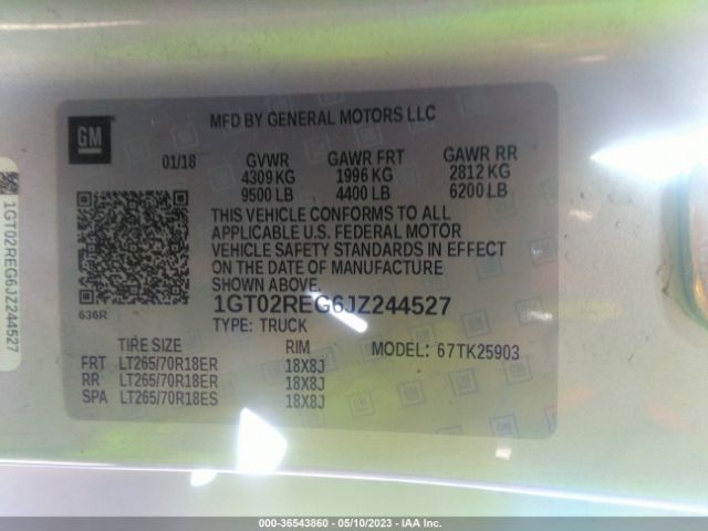 1GT02REG6JZ244527 GMC SIERRA 2500HD