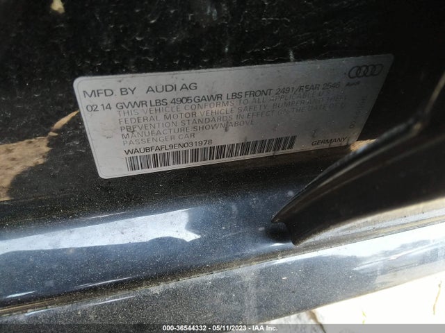 Audi A4 PREMIUM 2014 WAUBFAFL9EN031978 Image 9