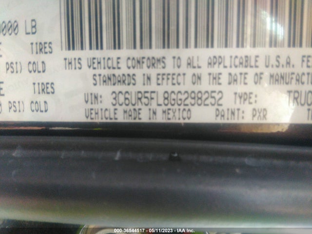 3C6UR5FL8GG298252 RAM 2500 Laramie