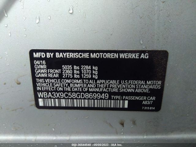 WBA3X9C58GD869949 BMW 3 Series Gran Turismo 335i Xdrive
