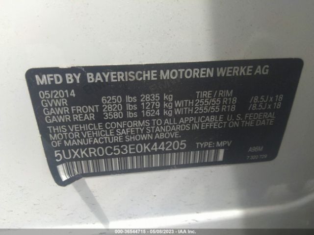 5UXKR0C53E0K44205 BMW X5 Xdrive35i