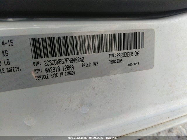 Dodge Charger Se 2015 2C3CDXBG7FH840242 Image 9