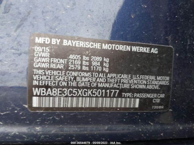 WBA8E3C5XGK501177 BMW 3 Series 328i Xdrive