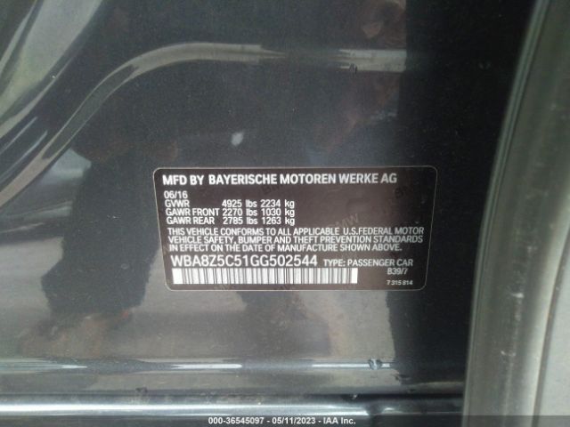 WBA8Z5C51GG502544 BMW 3 Series Gran Turismo 328i Xdrive