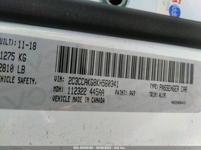 2C3CCAKG8KH560341 Chrysler 300 Limited