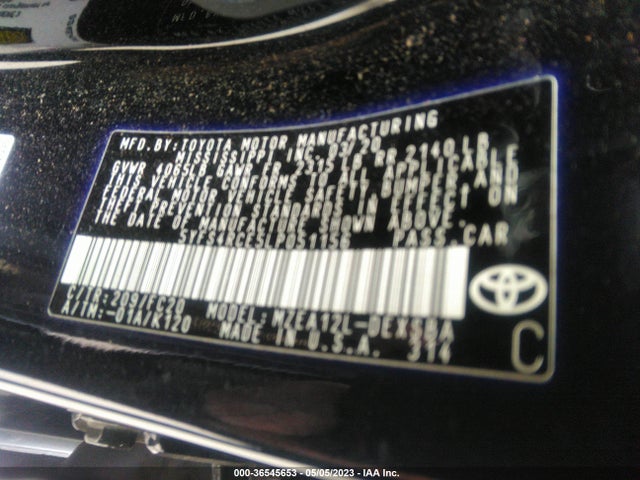 Toyota COROLLA SE 2020 5YFS4RCE5LP051156 Image 9
