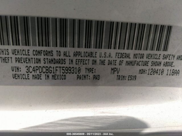 3C4PDCBG1FT599310 Dodge Journey Sxt