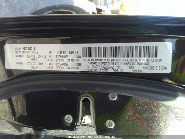 RAM 1500 Big Horn 2016 3C6RR7LT3GG207491 Image 11