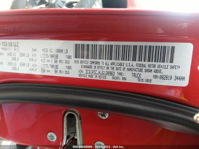 RAM 2500 Tradesman 2018 3C6UR5CJ4JG120963 Image 11