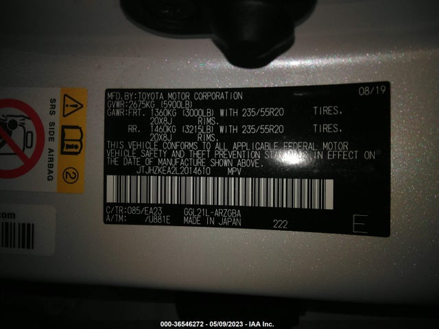 2020 Lexus RX, VIN: JTJHZKEA2L2014610