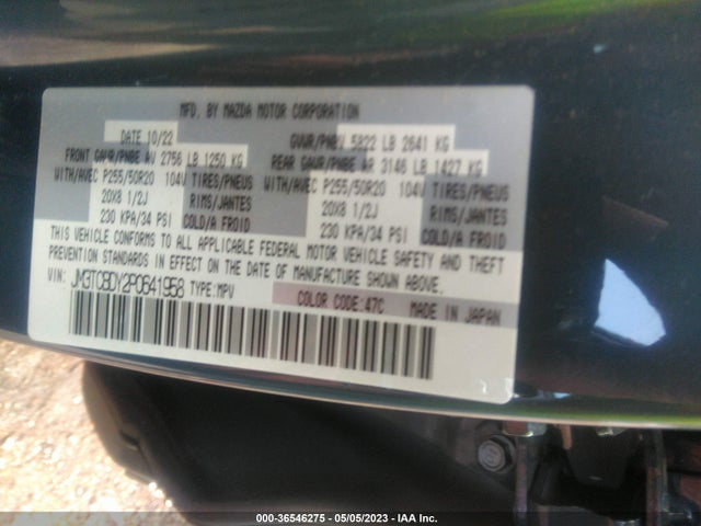 2023 Mazda CX-9, VIN: JM3TCBDY2P0641958