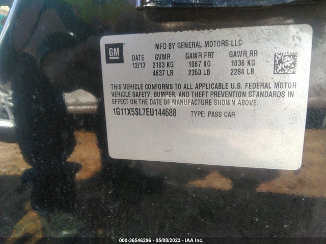 Chevrolet IMPALA LS 2014 1G11X5SL7EU144688 Image 9