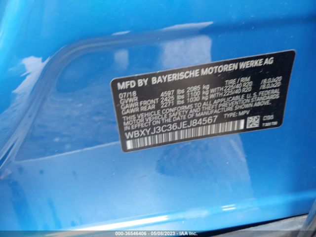 2018 BMW X2 WBXYJ3C36JEJ84567 Photo 8