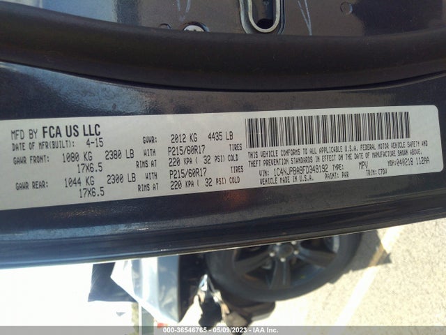 1C4NJPBA9FD349192 Jeep Patriot Altitude Edition