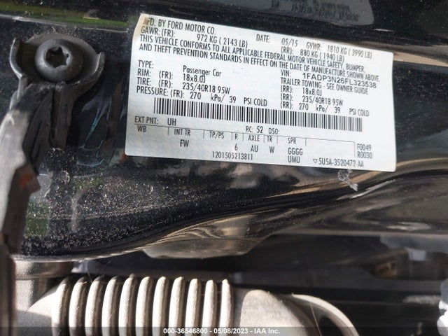 Ford Focus Titanium 2015 1FADP3N26FL323538 Image 10