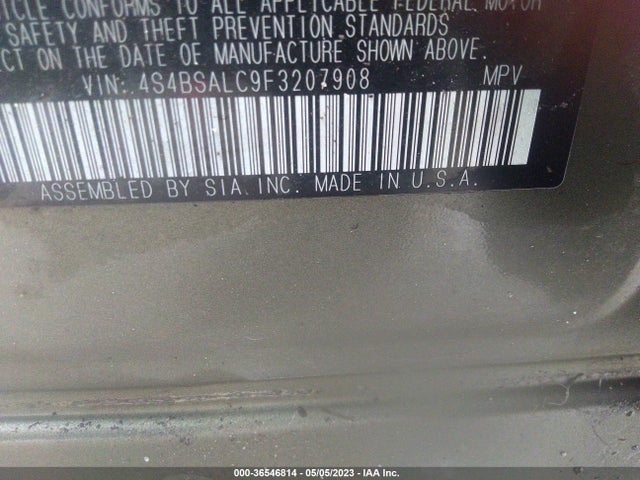 Subaru Outback 2.5i Limited 2015 4S4BSALC9F3207908 Image 10