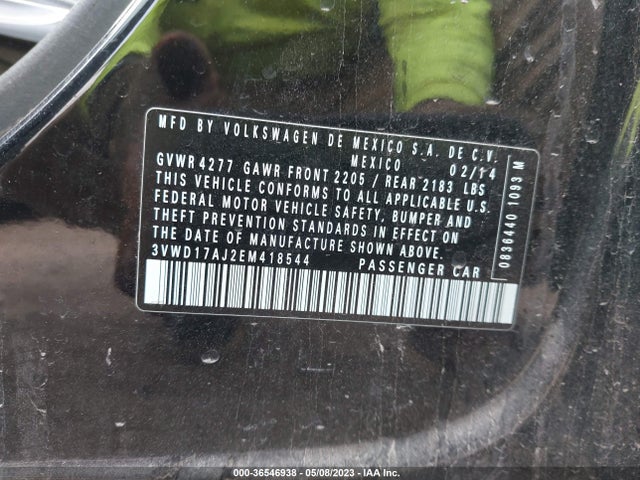 3VWD17AJ2EM418544 Volkswagen Jetta Sedan Se