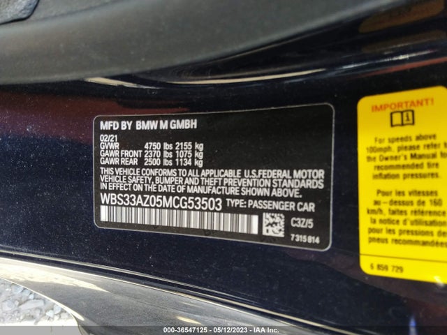 BMW M4 Competition 2021 WBS33AZ05MCG53503 Image 9