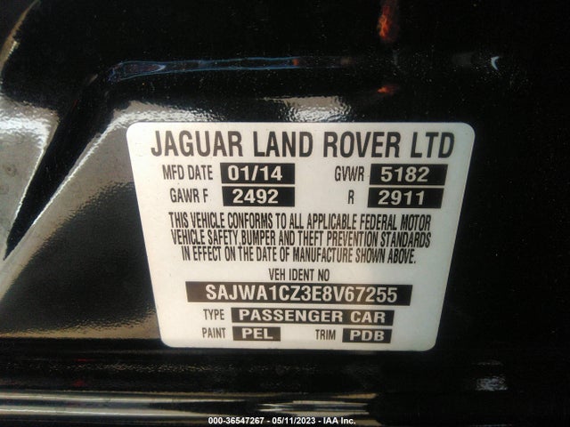 2014 Jaguar XJ, VIN: SAJWA1CZ3E8V67255