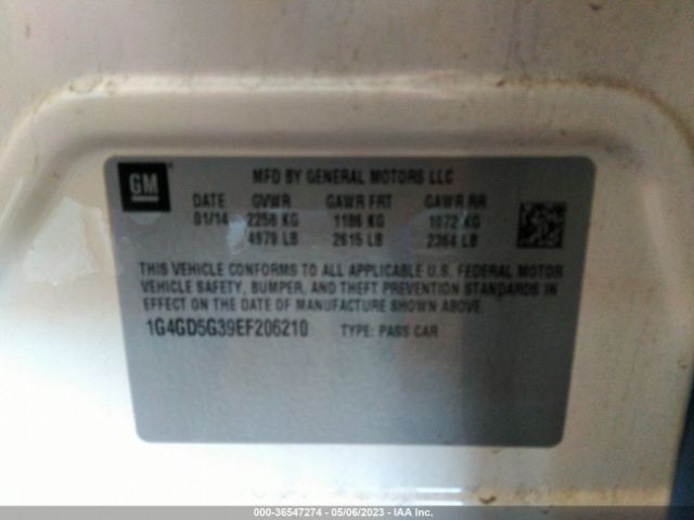 1G4GD5G39EF206210 Buick Lacrosse Premium I