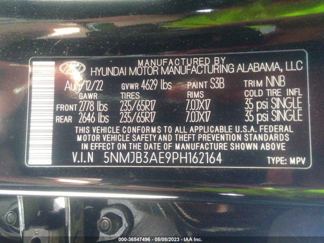 Hyundai TUCSON SEL 2023 5NMJB3AE9PH162164 Image 9