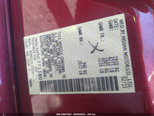 1N4AL3AP2FC271180 Nissan ALTIMA 2.5