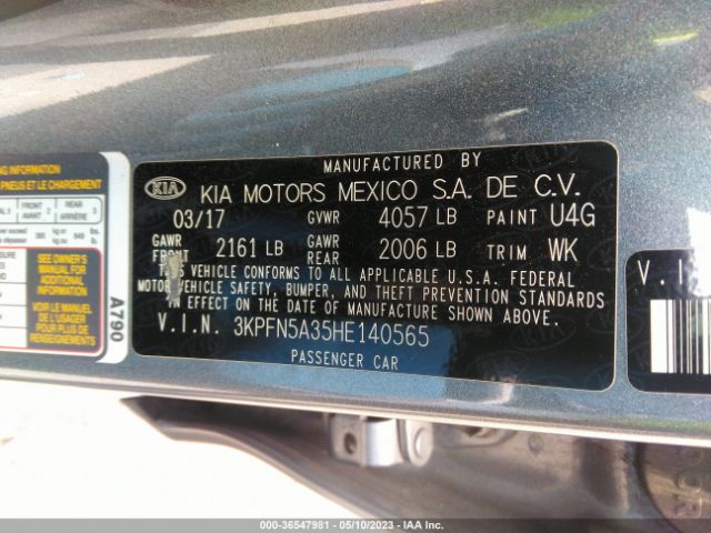 3KPFN5A35HE140565 KIA Forte5 Sx