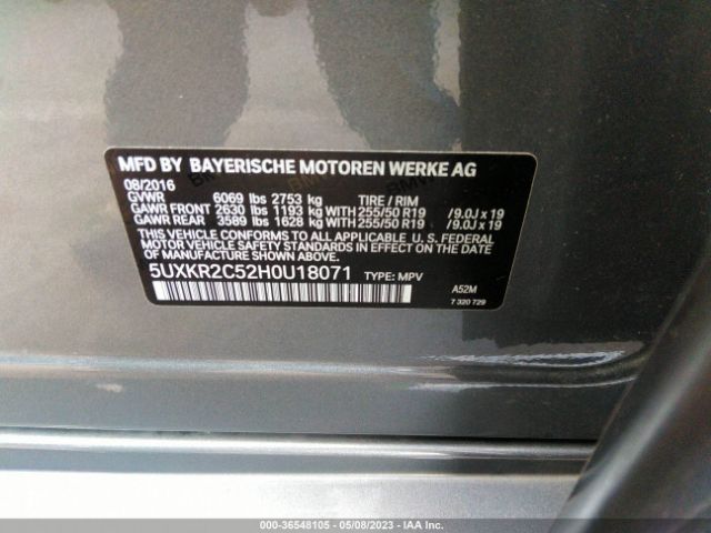 5UXKR2C52H0U18071 BMW X5 Sdrive35i