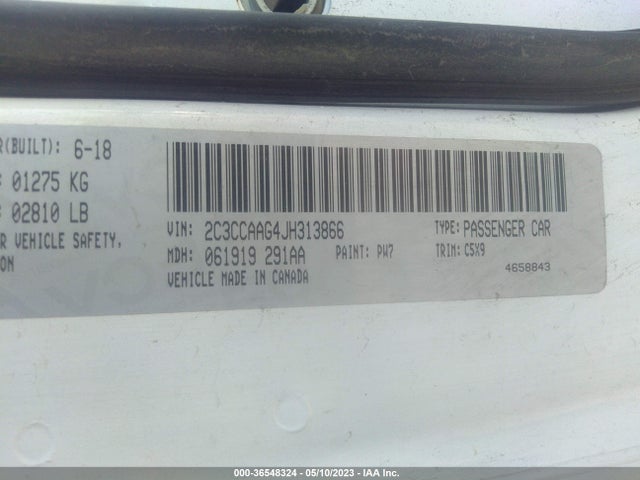 2C3CCAAG4JH313866 Chrysler 300 Touring
