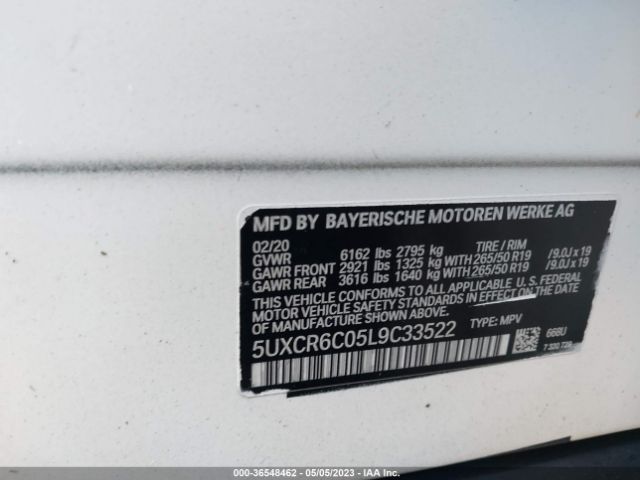 5UXCR6C05L9C33522 BMW X5 Xdrive40i