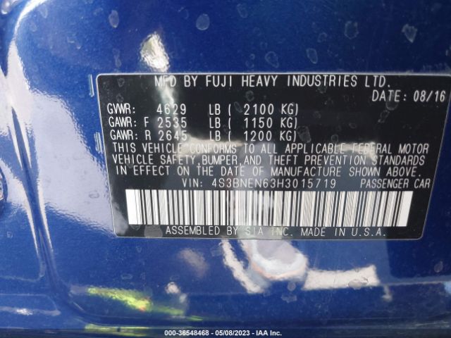 4S3BNEN63H3015719 Subaru Legacy Limited