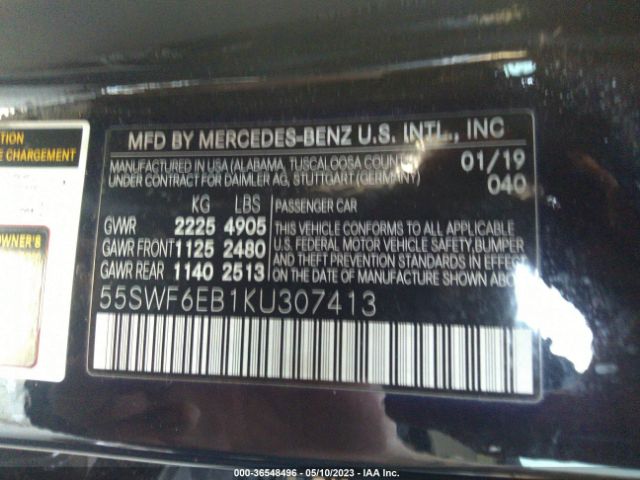 55SWF6EB1KU307413 Mercedes-Benz C-class Amg C 43